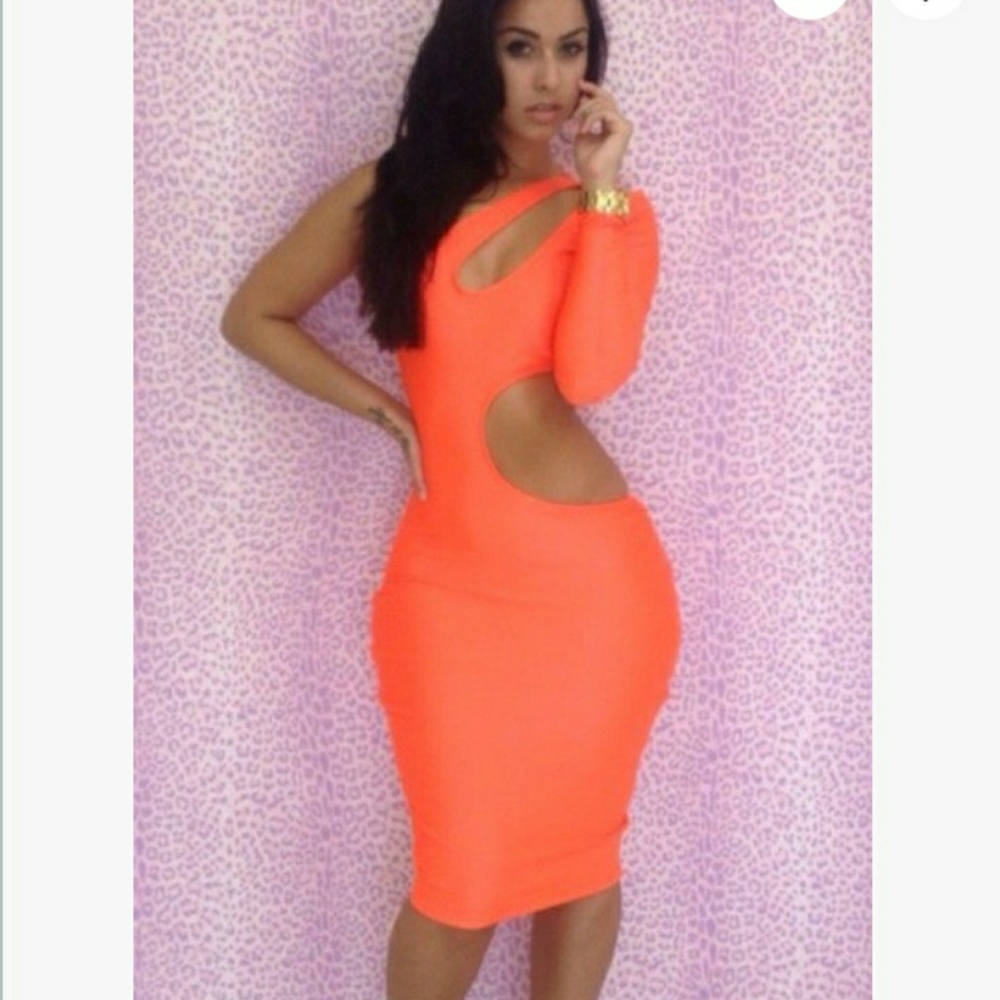 Orange ladies club dress